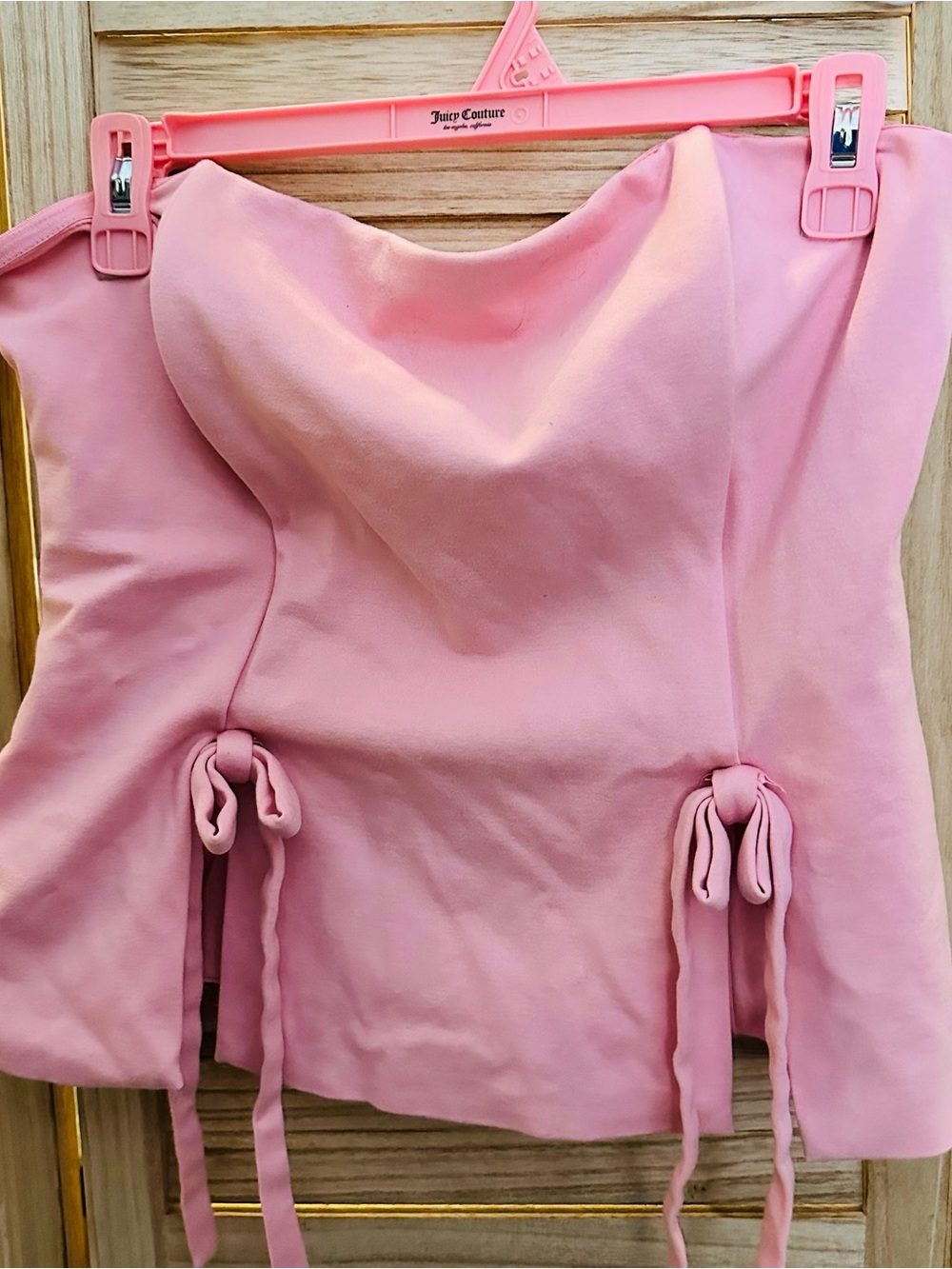 Pink Milk & Honey Label strapless tube top